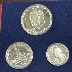 U.S. MINT PROOF BICENTENIAL SILVER SET 1776-1976 San Francisco Mint in OGP - Picture 1 of 4