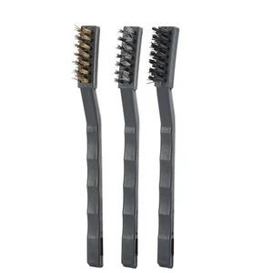 3x Cleaning Brush 3D Printer Dust Rust Cleaning Brass Steel Nylon Brush For N FY - Afbeelding 1 van 12