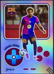 2024-25 DAKA FC Barcelona Lamine Yamal Goal Game Silver Refractor 42/99 - Picture 1 of 2