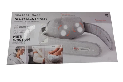 Massageador de corpo inteiro Sharper Image pescoço + costas shiatsu - frete grátis - Imagem 1 de 4