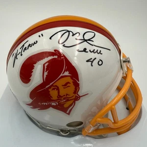 MIKE ALSTOTT SIGNIERT/AUTO'D TAMPA BAY BUCCANEERS T/B VSR4 MINIHELM A-TRAIN-BAS - Bild 1 von 10
