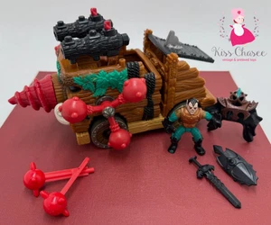 De colección 2003 ☆ IMAGINEXT ☆Carro de ataque castillo de batalla medieval con figura de troll - Imagen 1 de 10
