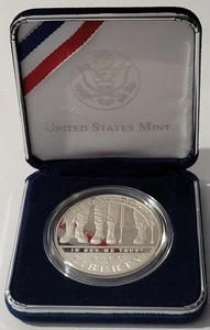 United States Mint 2010 Veterans Disabled for Life Proof Silver Dollar Set w/OGP - Picture 1 of 6