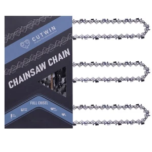 Paquete de 3 cadenas de motosierra de 20 pulgadas paso .325" calibre .058" 76 eslabones de transmisión, canal completo... - Imagen 1 de 9