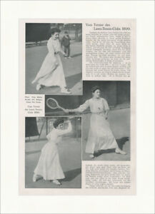 Vom Turnier des Lawn Tennis Clubs 1899 Frau Mittler Köttgen Faksimile SP 008