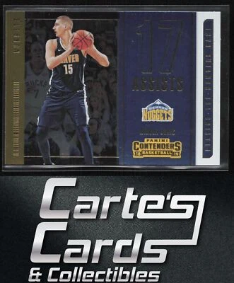 Nikola Jokic 2018-19 Panini Contenders #3 Playing the Numbers Game Nuggets - Image 1 of 2