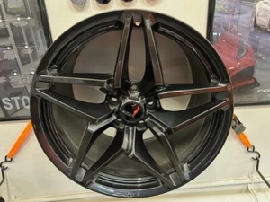 2019 Chevrolet Corvette ZR1 original black rear wheel. - Picture 1 of 3