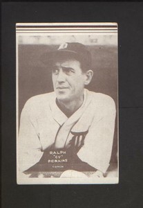 1934 Detroit Tigers Annis Furs Team Issue Ralph Cy Perkins TOUGH!