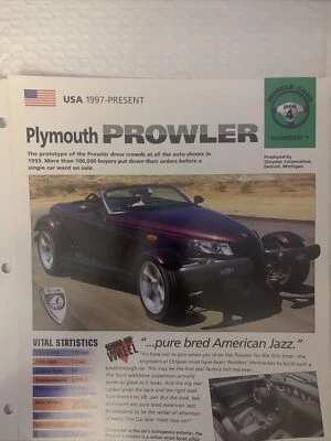 Folleto de hoja de especificaciones Hot Cars 1997-presente impresionante Foto 1 de 4