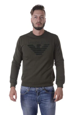 Armani Jeans AJ Sweatshirt Hoodie Man Greens 6Y6M096J1MZ 1861 Sz.S MAKE OFFER - Image 1 of 4