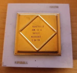 IBM 52 Q VERY RARE White Ceramic Vintage CPU - Picture 1 of 2