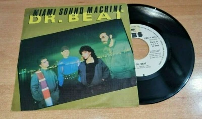 GLORIA ESTEFAN MIAMI SOUND MACHINE Dr. Beat 7" SPAIN PROMO SINGLE VERY RARE 1984 - Image 1 of 3