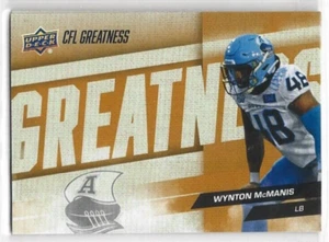 Wynton McManis Toronto Argonauts 2024 UD CFL Football Greatness #90 - Picture 1 of 1