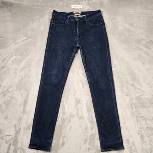 PETROL DRIVESHAFT WOMENS JEANS SIZE 33 SKINNY MID RISE BLUE DENIM - Picture 1 of 13