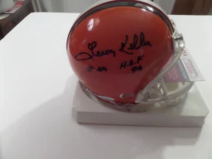 Leroy Kelly signed Browns helmet, JSA, #44, HOF 94 - Picture 1 of 1