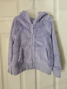 NWT HANNA ANDERSSON SWEET LAVENDER MARSHMALLOW FLEECE HOODIE JACKET 130 8 $58 - Picture 1 of 6