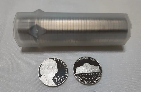 2013 S JEFFERSON NICKEL PROOF ROLL (40 PCS) Cover