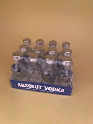 Absolut Vodka 12 x 0,05 l ( 12 x 5cl, 12 x 50 ml ) Miniaturen, 40 % Alc. - Bild 1 von 4