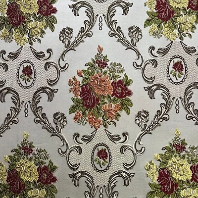 Luxurious Jacquard Damask, 54" Wide, for Upholstery Window, Crafts, Sold by Yard - Image 1 of 4