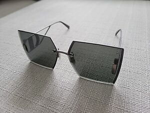 Dior 30Montaigne S7U Grey Gradient Square Womens Sunglasses Black Gunmetal