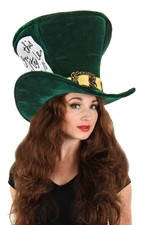 Alice IN Wonderland Madhatter Cappello Adulto Accessorio Costume Taglia Unica