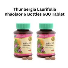 6X Thai Herb Thunbergia Laurifolia Antipyretic Arteries Alcoholism DETOX 600 Tab