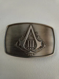 Fibbia per cintura in metallo color peltro Assassin's Creed 3 III - Foto 1 di 1