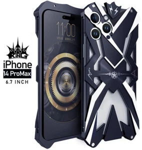 Potentes fundas cubiertas de aluminio con armadura de metal a prueba de golpes para iPhone 14 Pro Max - Imagen 1 de 18