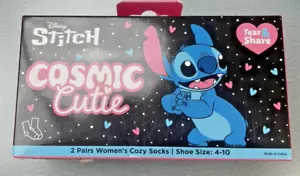 SCARPA CALZINI DONNA DISNEY STITCH LILO & STITCH 2 PAIA MISURA 4-10 - Foto 1 di 7