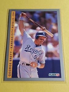 1993 Fleer Baseball George Brett - Kansas City Royals #236