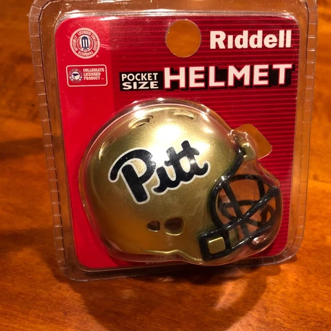 Pittsburgh Panthers pocket pro helmet gold revolution Riddell Pitt Cover