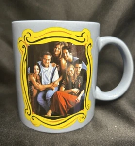 Friends TV Show Coffee Mug XL Blue 20oz NEW Yellow Frame by Silver Buffalo - Picture 1 of 5
