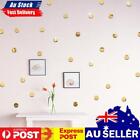 100pcs Round Acrylic Mirror Wall Stickers Diy Home Background Decor(gold)