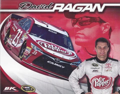 2016 DAVID RAGAN "DR PEPPER TOYOTA" #23 NASCAR SPRINT CUP POSTCARD Cover