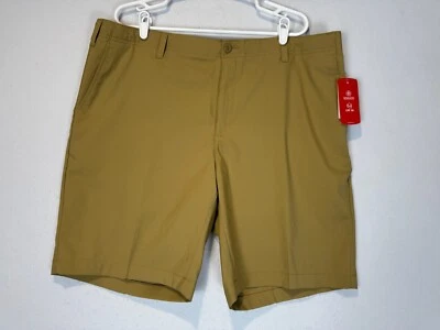 Shorts de sarja sólida de golfe masculino BCG cáqui novo com etiquetas tamanho 42W - Imagem 1 de 4