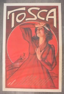 Póster vintage de ópera Tosca 1983 Myers y firmado J6452 - Imagen 1 de 5