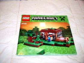 Lego Minecraft 21115 Instruction Manual ONLY