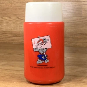 Pound Puppies Loveable Huggable Vintage Red Thermos Plastic Bottle Only - Picture 1 of 5