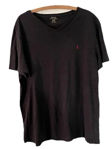 Polo Ralph Lauren Herren T-Shirt Gr. L Grau Regular Fit Kurzarm V-Ausschnitt - Bild 1 von 7