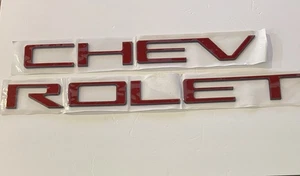 Emblema de letras de puerta trasera 3D para Chevrolet Silverado 2019-2025 - Imagen 1 de 1