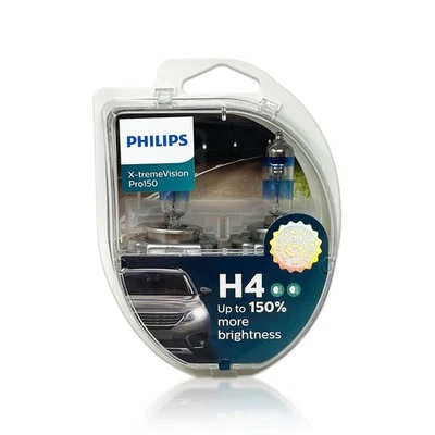 Philips X-tremeVision PRO150 9003 H4 Halogen Headlight Bulbs 12342XVPS2 2 Bulbs - Image 1 of 4