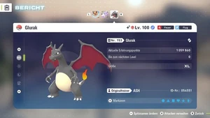 Shiny Elite Glurak 🔥Level 100🔥6IV + Max EV / DV🎮 Für Pokemon Legenden Z-A - Bild 1 von 7