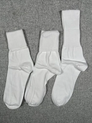 Buster Brown Womens Ankle Socks 100% Cotton Elastic Free 3 Pair White - Image 1 of 4
