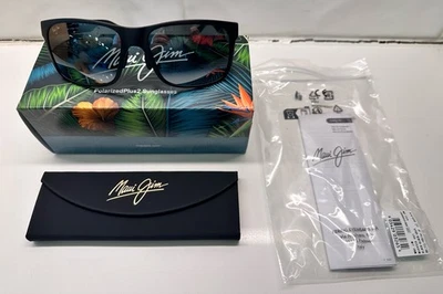 NEW Maui Jim Red Sands Sunglasses Matte Black Gray Polarized MJ0432S-001 - Image 1 of 4