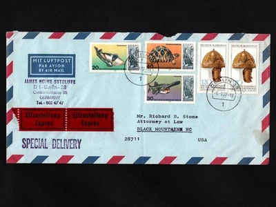 OPC 1977 Germany Berlin to USA Special Delivery 51245 - Image 1 of 2