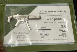 MP5 Investment Caster 8.6 Grams Silver - Picture 1 of 1