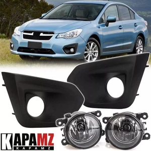 Luces antiniebla del parachoques delantero con bisel de cubierta de lámpara para Subaru Impreza 2012-2014 2013 - Imagen 1 de 16