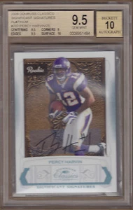 09 2009 Donruss Classics SS PLATINUM Percy Harvin Auto RC /25 BGS 9.5 GEM MINT - Picture 1 of 1