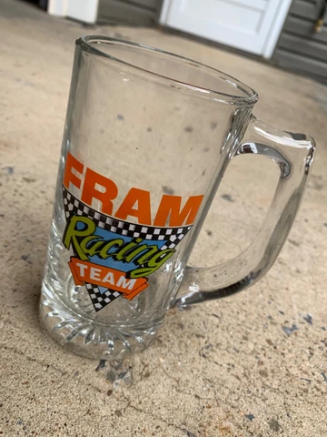 Fram Racing Team Clear Glass Mug Cover