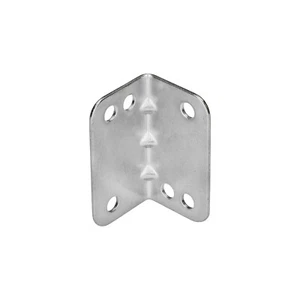 Rok Hardware Heavy Duty Metal Bracket Right Angle Brace, 20 Gauge, Zinc Finish - Picture 1 of 3